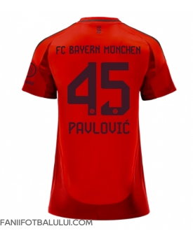 Bayern Munich Aleksandar Pavlovic #45 Tricou Fotbal Replică 2024-25 Femei Acasa
